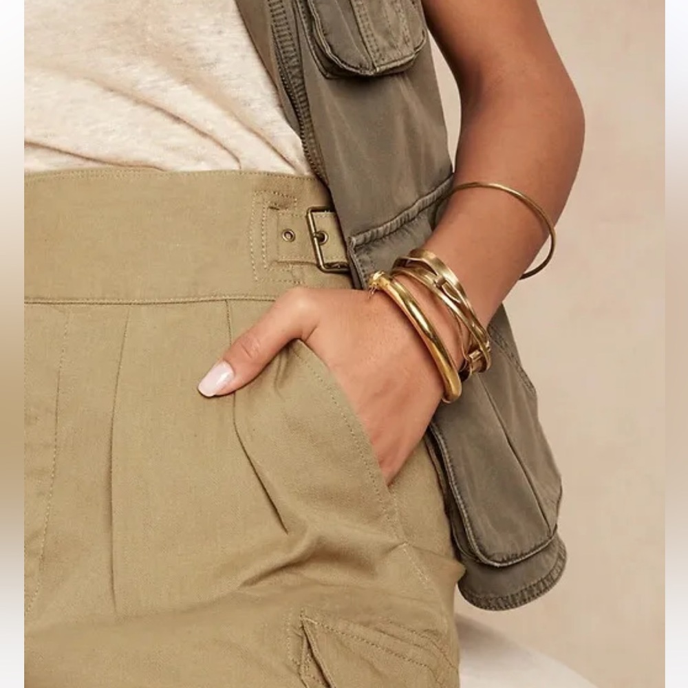 NWT! Republic Women’s Heritage Explorer Belted Pants In Utilitarian Khaki 2 - Picture 5 of 16